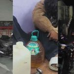 नैनीताल में तेल चोरों की शामत,,,,  एक को लोगों ने दबोचा,, तीन फरार,,,।